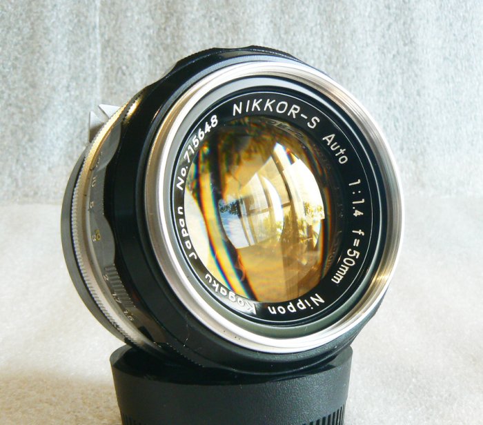 【悠悠山河】完美同新品 黃金鍍膜 初代白嘴 Nikon Nippon Kogaku.50mm F1.4 水晶光學玻璃