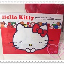 ♥小花花日本精品♥Hello kitty 文件袋收納袋紙張收納袋資料袋大臉造型雙面圖紅色韓國限定 600280006