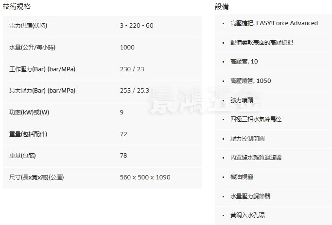 可刷卡分期 景鴻五金 公司貨 德國 凱馳 KARCHER 專業用冷水高壓清洗機 HD10/23-4S 直立式 含稅價