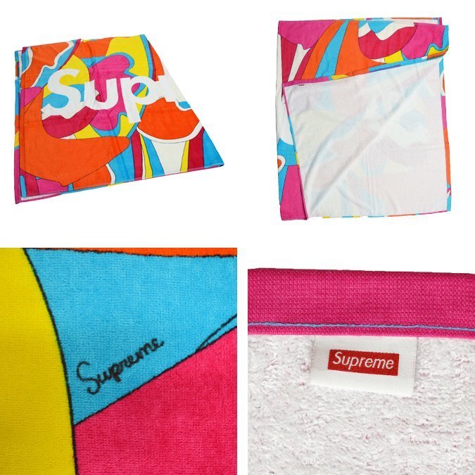 超搶手】全新正品2016 SS 春夏Supreme Abstract Beach Towel 浴巾沙灘