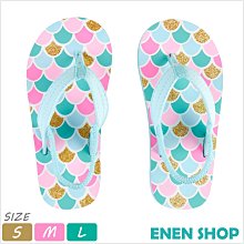 『Enen Shop』@Carters 美人魚麟款夾腳拖鞋/人字拖/海灘鞋 #CS20T14H｜S/L