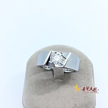 已售出＊奢華大道國際精品＊【J0718】周生生 GIA 0.54ct 18白K單鑽男戒 #17