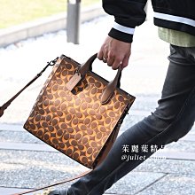 【茱麗葉精品】全新精品 COACH 專櫃商品 CA184 GOTHAM 24 撞色壓紋手提兩用包.咖 現貨