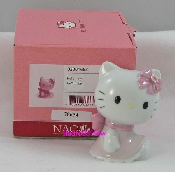 現貨~全新正品 Hello Kitty (NAO LLADRO 西班牙瓷偶+施華洛世奇水晶筆)共2件(禮物)
