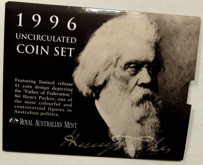 澳洲 澳大利亞 1996年 亨利·帕克斯爵士 紀念幣 套幣