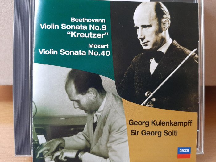 Kulenkampff,Solti,Beethoven-V.s No.9"Kreutzer",Mozart-V.s No.40克倫肯培夫小提琴蕭提鋼琴貝多芬cd