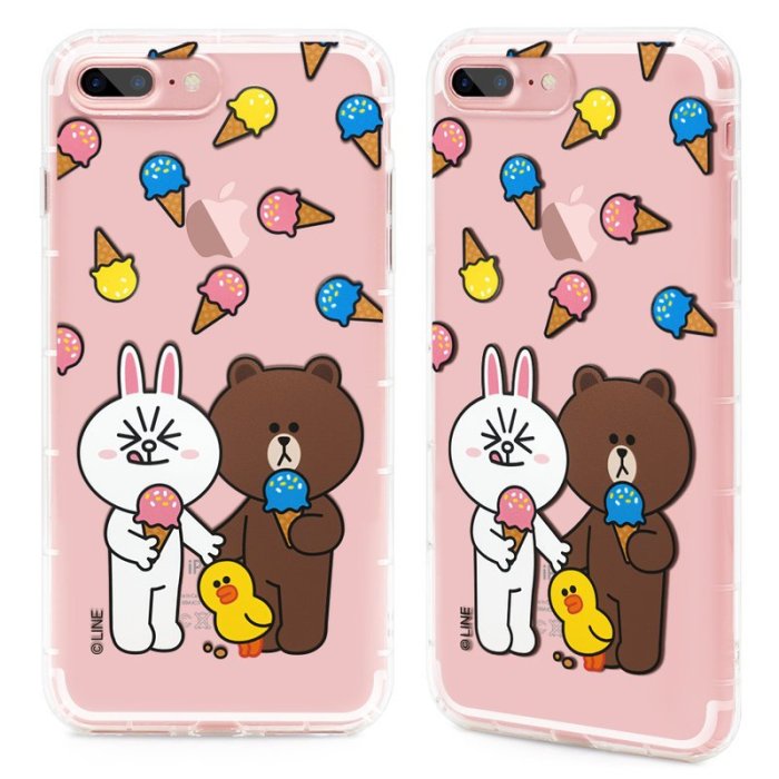 Line Friends 蘋果 iPhone 6/6S 4.7吋-空壓氣墊防摔保護軟殼 i6/i6s