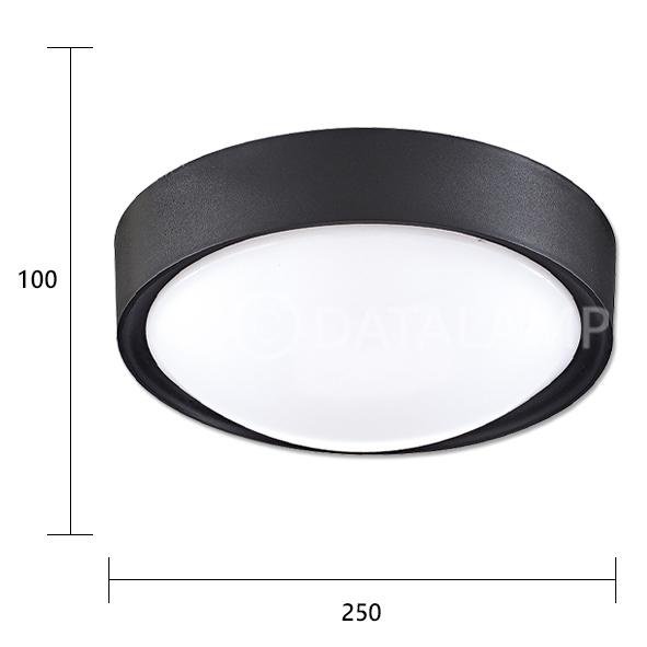🔥4折優惠🔥【LED.SMD】(H4878) 浴室陽台吸頂燈 E27單燈規格 黑框 PP罩 適用浴室/陽台/梯間等