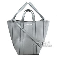 【茱麗葉精品】全新精品 BALENCIAGA 672791 EVERYDAY NORTH-SOUTH 雙提把兩用包.淺灰 S 現貨