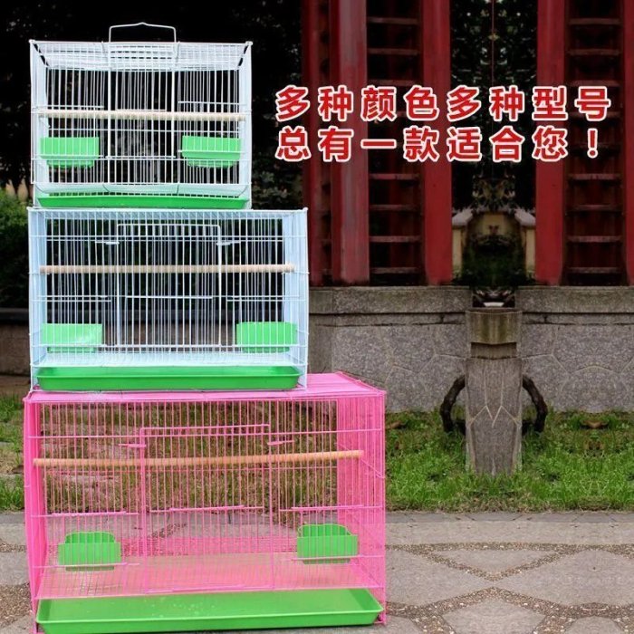 下殺 虎皮鸚鵡活鳥鳥籠子八哥玄鳳鵪鶉超大特大號家用養殖繁殖籠鴿包郵