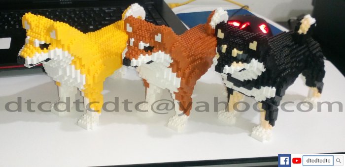 特價 小積木 DIY 柴犬 狗 犬 shiba-S 自己動手作  鑽石積木 微型積木