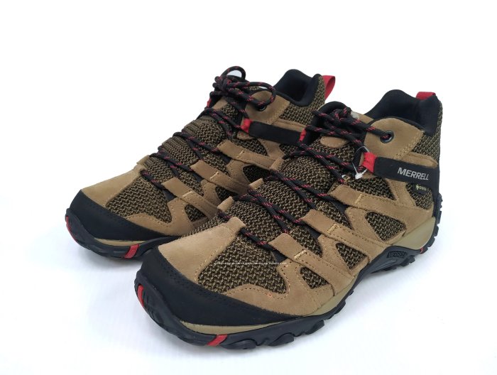 【零碼出清】Merrell  Alverstone GTX 男鞋 登山  防水 透氣 麂皮 避震 棕黑 ML034551