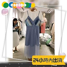 Cicigo韓國服飾 正韓 白色長版上衣+細肩帶網紗吊帶裙2件式 套裝 洋裝 連身裙 現貨
