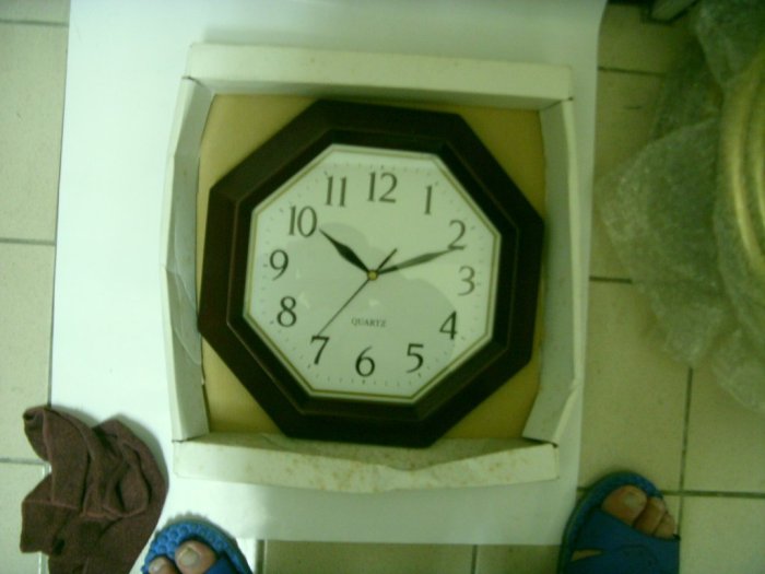【Timezone Shop】  11.75吋 木頭八卦鐘/八角鐘/時鐘