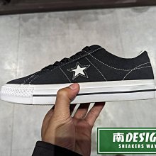 南🔥2023 11月 CONVERSE One Star Pro 麂皮 星星 休閒 運動 男女款 黑 171327C