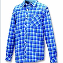 FIT 維特 FW1201-56寶藍色 男款彈性格子布保暖襯衫 保暖 透氣 吸濕排汗 超低優惠3.2折「喜樂屋戶外」