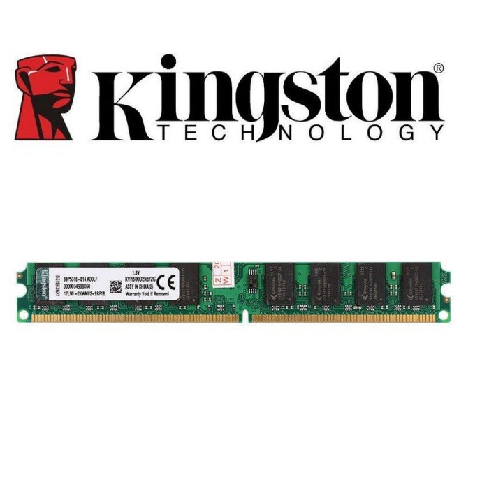 【熱賣精選】金士頓 4gb 2x 2gb Pc2-6400 Ddr2 800mhz 臺式機 Ram 240pin Sod