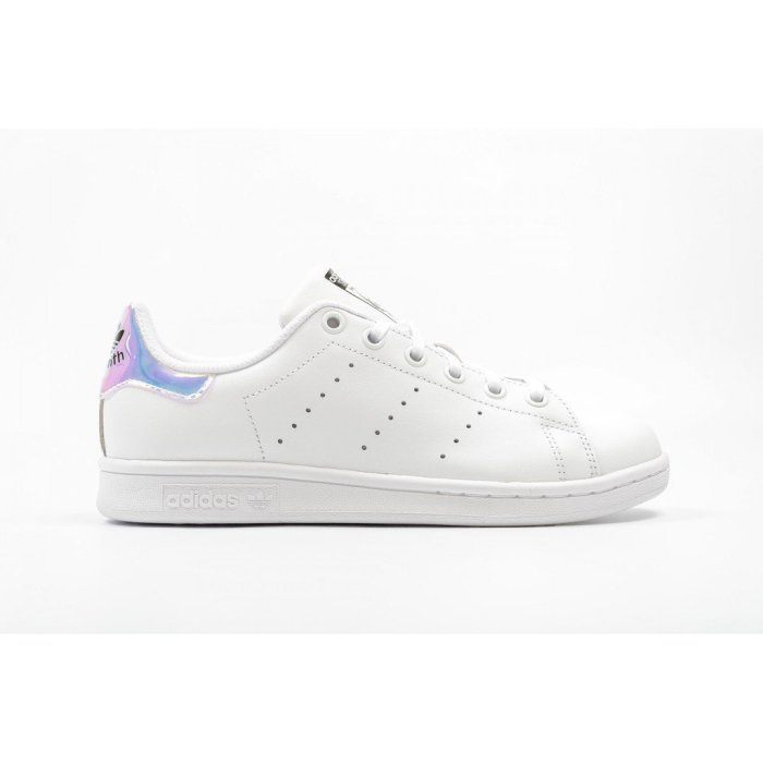 老夫子 adidas Stan Smith J White 史密斯 三葉草 雷射 炫彩 彩色 休閒鞋 女