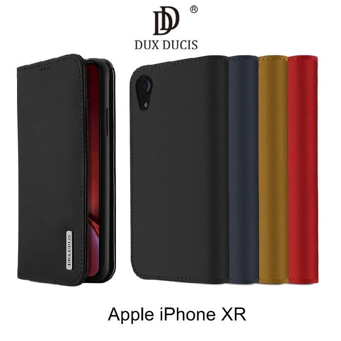 --庫米--DUX DUCIS Apple iPhone XR WISH 真皮皮套 插卡 可站立 保護套