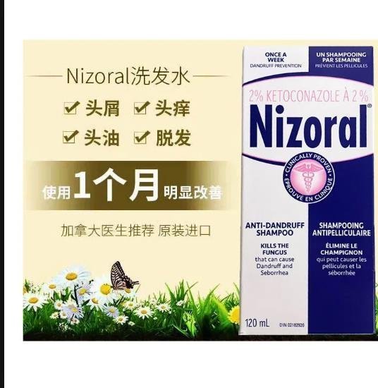 小丸子的店＆熱銷 【現貨】加拿大Nizoral仁山利舒去屑止癢防脫發洗發水洗發液120ml一瓶