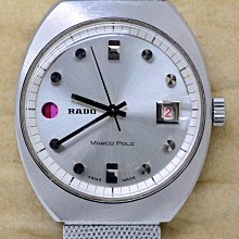 《寶萊精品》RADO 雷達銀白大圓型自動男士錶