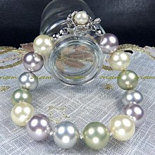 珍珠林~一珠一結10MM珍珠手鍊~南洋深海硨磲貝珍珠#832+2