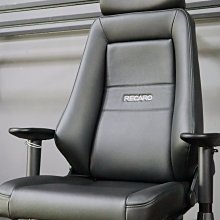 全新進口RECARO 24H 牛皮黑辦公椅