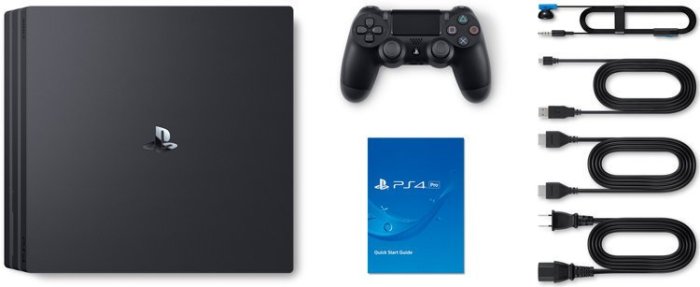 PS4 PRO 主機 7218型 1TB 4K 主機 (極致黑色)(全新商品~台灣公司貨~保固一年)【台中大眾電玩】