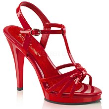 Shoes InStyle《四吋》美國品牌 FABULICIOUS 原廠正品漆皮高跟涼鞋 有大尺碼『紅色』