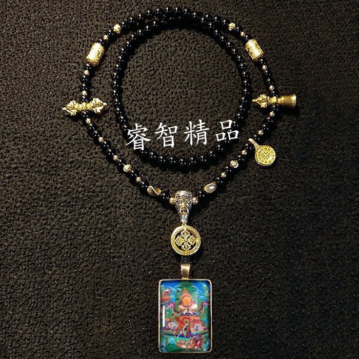 【熱賣精選】   密宗佛像 尼泊爾藏式 財寶天王項鍊 西藏唐卡 法像莊嚴（GA-5298）
