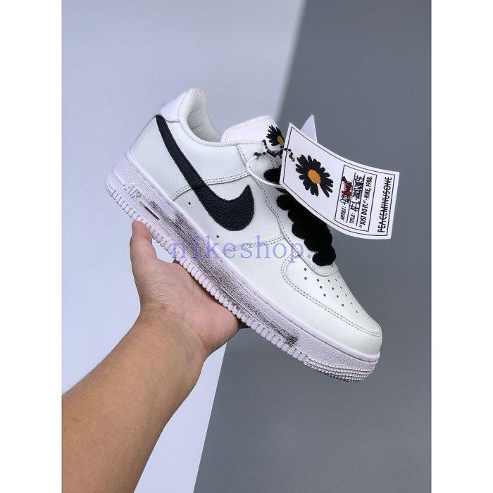 Nike Air Force 1 "Para-noise"耐吉鞋子代購 韓國限定小雛菊 白色休閒耐吉鞋子 百搭白鞋