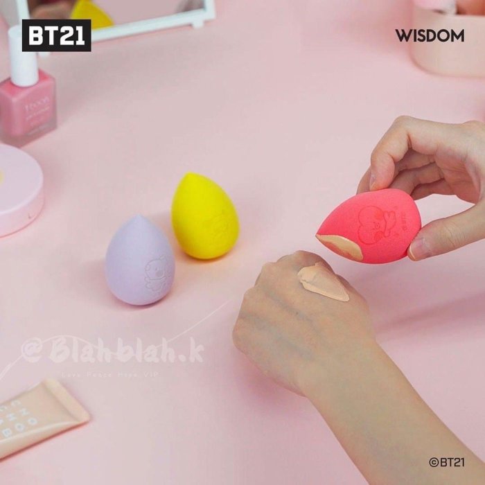 BT21 minini 美妝蛋 彩妝蛋 makeup sponge 化妝 海綿 水滴 氣墊 粉撲