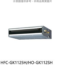 《可議價》禾聯【HFC-GK1125H/HO-GK112SH】變頻冷暖吊隱式分離式冷氣
