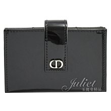 【茱麗葉精品】全新商品 Dior 專櫃商品 30 MONTAIGNE CD LOGO釦式風琴卡夾.黑 現貨