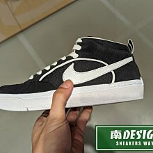 南🔥2023 12月 NIKE SB React Leo 滑板 麂皮 緞面 皮革 休閒 男款 黑白 DX4361-001