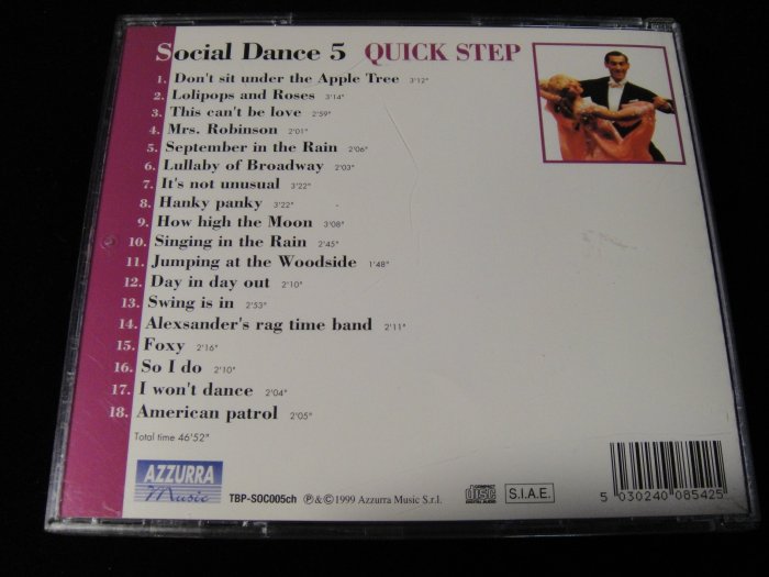 【198樂坊】social Dance社交舞 5 Quick step(Hanky Panky..義大利版)CO