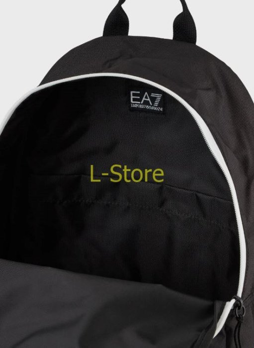 @L-store@現貨 全新真品 EMPORIO ARMANI EA7 黑色 科技尼龍防潑水 logo 後背包 EA