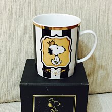 天使熊小鋪~SNOOPY限量金邊陶瓷馬克杯 350ml  日本製 非隨行杯 共有2款 ~全新現貨