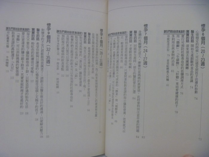 【月界二手書店】優生胎教食譜(絕版)_劉相誼、楊惠玲、陳美霖等_教育之友出版_原價160　〖保健養生〗CCQ