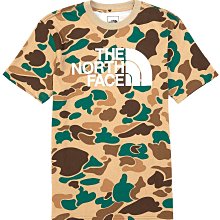 ☆【北臉男生館】【The North Face北臉LOGO印圖迷彩短袖T恤】【TNF001A9】(L)