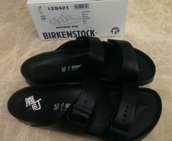 BIRKENSTOCK MADRID EVA 防水 拖鞋 黑色  勃肯129421 涼鞋雙條