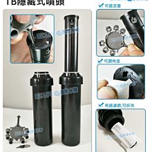 【EZ LIFE＠專業水管】TB隱藏式灑水器 4分 最遠距離半徑10米 六種灑水噴頭 澆水器 灌溉 噴霧 庭院設計