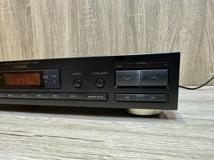 TEAC T-X3000收音機 AM/FM 數位合成器調諧器 收音機 電台 音箱 擺飾 拍戲 二手