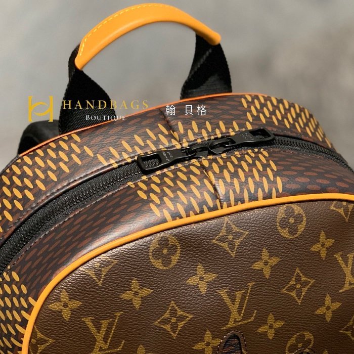 【翰貝格名牌館】全新真品 LV x Nigo 聯名 CAMPUS 拼接 融化 字紋 大棋盤格 後背包 N40380