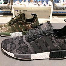 【Dr.Shoes 】Adidas NMD R1 Boost 男鞋 迷彩 休閒鞋 黑灰D96616 軍綠D96617