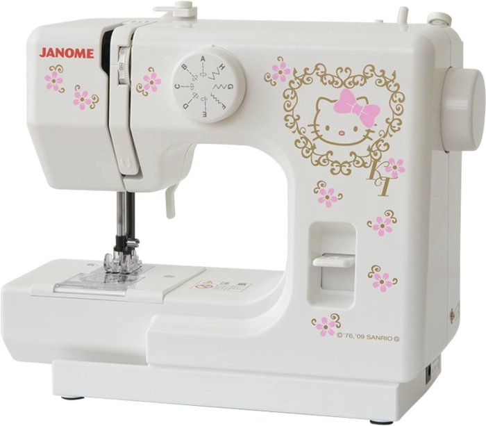 【現貨】日本 JANOME 三麗鷗 SANRIO 凱蒂貓 KITTY 桌上型 家用 縫紉機 8種 車縫 輕量 初學者