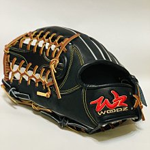 貳拾肆棒球-台灣製造WOODZ全新--琢磨WZ棒球硬式用外野手套　黑 13.5左投