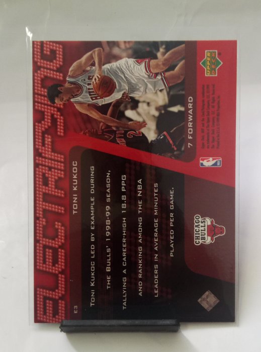 99-00 Upper Deck MVP - Electrifying  #E3 - Toni Kukoc