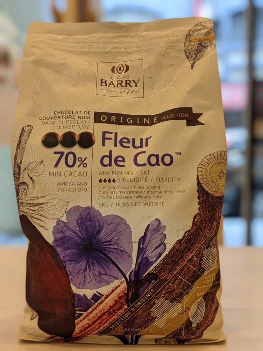 花郜苦甜調溫巧克力 70% - 200g (分裝) 法國 可可巴芮 CACAO BARRY 穀華記食品原料