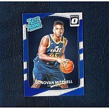 倒數14張！(RC) 爵士一哥 Donovan Mitchell 漲值保證Donruss Optic Rated Rookie版新人RC金屬卡 2017-18